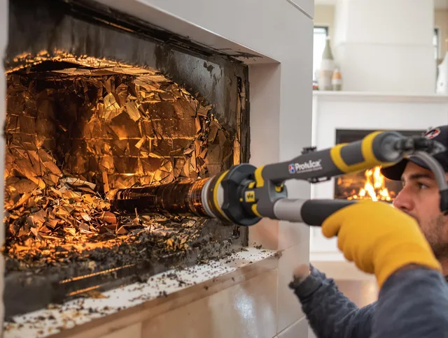 Professional chimney cleaning by Powell Chimney Sweep in Powell, OH