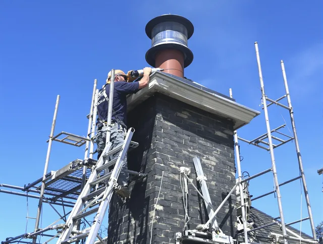 Sturdy chimney crown finished by Powell Chimney Sweep in Powell, OH