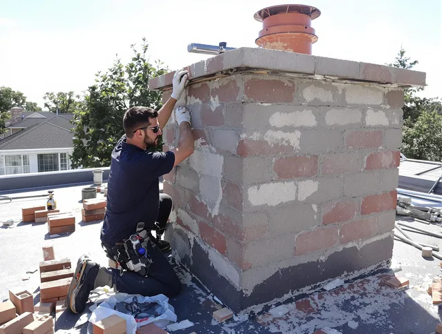 Advanced chimney repair process by Powell Chimney Sweep in Powell, OH