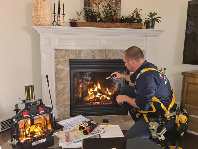 Safety-focused fireplace inspection by Powell Chimney Sweep in Powell, OH